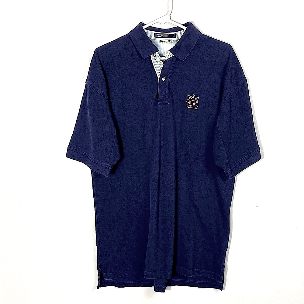 Auburn University Navy Polo Shirt with Embroidered Logo size XL